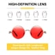 thumbnail image 3 of Gafas de sol Weewooday retro redondas steampunk con montura metálica, 4 pares, 3 of 7