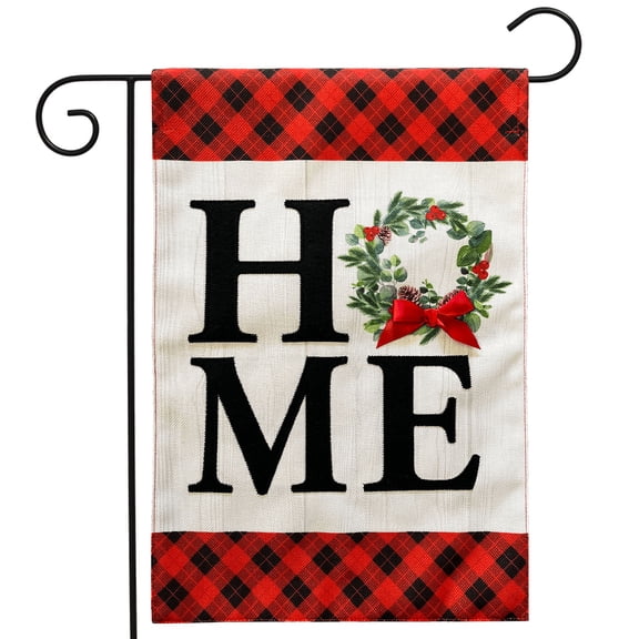 Briarwood Lane Christmas Garden Flag 12x18 For Outdoor Holiday Home Burlap For Christmas Garden Flag Flags For Outside