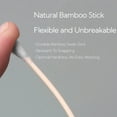 thumbnail image 3 of Cotton Swabs, 300 Count Cotton Swabs, 2.76in Bamboo, Wooden Multi-purpose Buds, Natural Double Tipped Long Sticks, Ear Makeup Nails Skin Care Cleaning Application for Hygiene and Beauty, 3 of 7