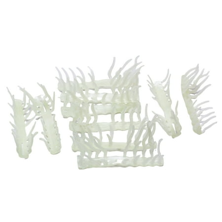 FEAMOS 10Pcs Soft Fishing Lures Set Glowing Crawfishes Baits Shrimp Claw Artificial Shrimp Lures for Freshwater and Saltwater