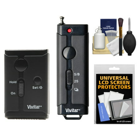 Vivitar Universal Wireless and Wired Shutter Release Remote Control with Accessory Kit for Olympus PEN E-P3, E-PL2, E-PL3, E-PL5, E-PM1, E-PM2, OM-D E-5 Digital Cameras