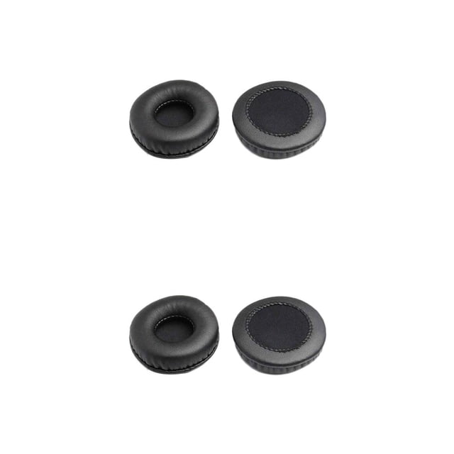 Methold 1 par de almohadillas de esponja de PU para auriculares, lavable, reducción de ruido, taza para auriculares, barra de red para casa, Negro 70 mm 2piezas