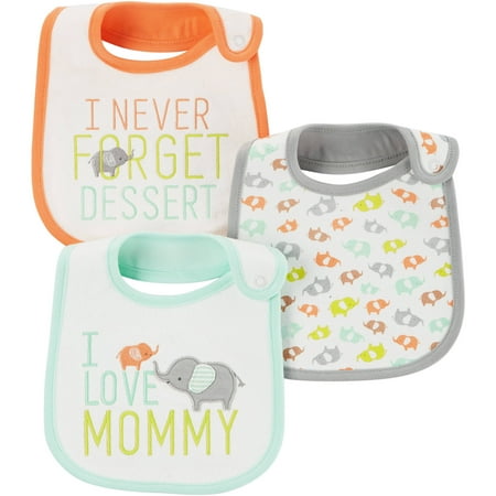 Child of Mine by Carters Newborn Baby Neutral 3 Pack Bibs