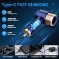 thumbnail image 4 of Aspiradora de mano para coche JONYJ, 16000 PA, portátil e inalámbrica, 2 en 1, con luz LED, boquillas múltiples, 120 W, miniaspiradora de alta potencia para el hogar, mascotas y oficina., 4 of 5
