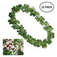 thumbnail image 3 of 12pcs Fake Ivy Leaves Fake Vines Artificial Ivy, Silk Ivy Garland Greenery Artificial Hanging Plants for Wedding Wall Decor, Party Room Decor, 3 of 5