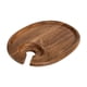 thumbnail image 1 of Plato de Madera para Servir Aperitivos, Práctica Bandeja para Refrigerios, Tabla de Queso para Fiesta, Restaurante, Dulces, Verduras, 1 of 9