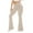Khaki, variant on Women's High Waisted Flare Yoga Pants Bootcut Stretch Workout Pants with Pockets