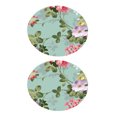 thumbnail image 1 of 2pcs Impermeable Cubierta de  Mantel de Cocina Patrón Floral Reutilizable de 1,2 M Sunnimix Mantel redondo impermeable, 1 of 5