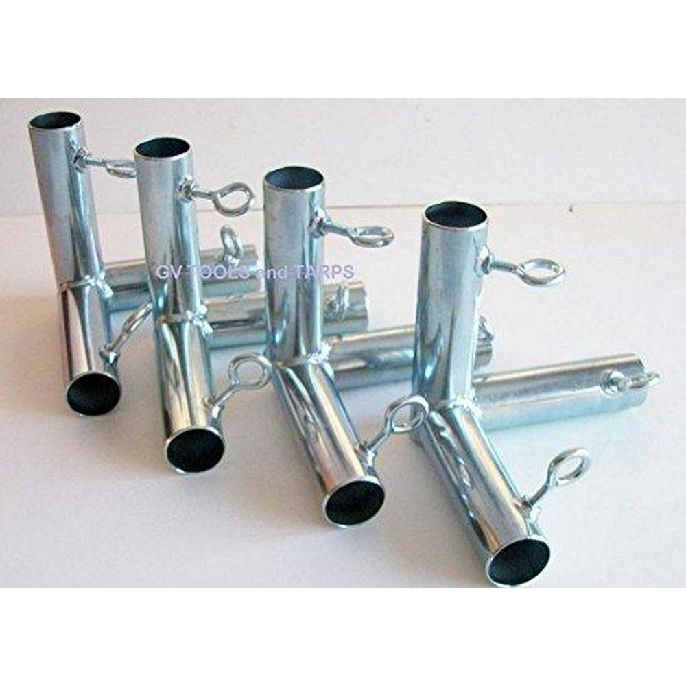 4pc x 3 way (fvf3) 1 3/8 flat corner canopy fitting / batting cage