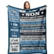 thumbnail image 1 of LHSHID Gifts for Son Son Gifts to My Son from Dad Son Gifts from Mom Gifts for Adult Son Adult Son Gift Ideas Son Blanket from Mom Gifts for Grown Son Son Birthday Gifts Blanket 50x60in, 1 of 5