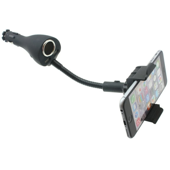 Charger Car Mount for Samsung Galaxy A13 5G/A12 5G/A03s Phones - Holder DC Socket USB 2-Port Cradle Rotating Plug-in Compatible With Galaxy A13 5G/A12 5G/A03s