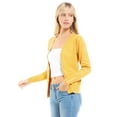 thumbnail image 6 of Made by Olivia Women's Classic Button Down Long Sleeve V-Neck Soft Knit Sweater Cardigan, 6 of 7