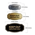 thumbnail image 5 of Signs ByLITA Victorian Keep Out Employees Only Business Sign (Blue) - Small, 5 of 6