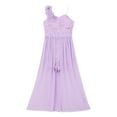 thumbnail image 6 of inhzoy Kids Girls Maxi Lace Junior Bridesmaid Dress Lavender 12, 6 of 7