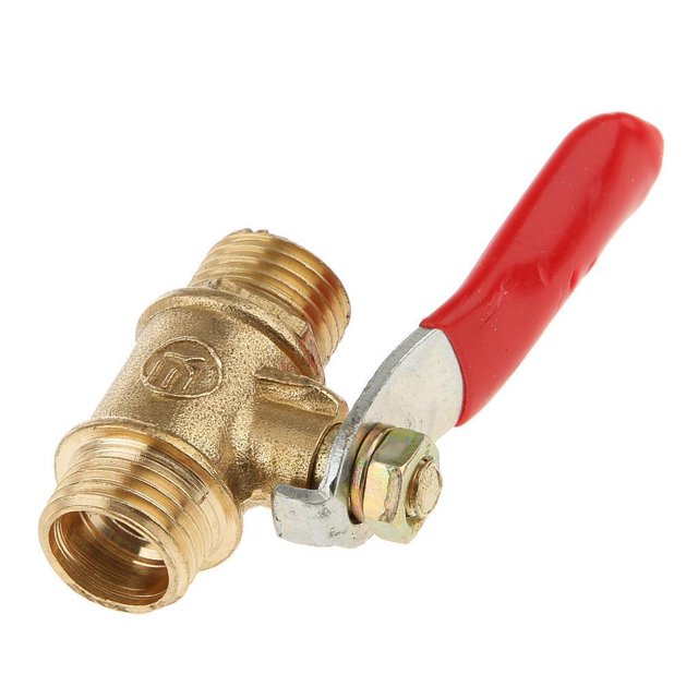 ZheElen Versatile Threaded Brass Ball Valve for Multiple Uses MM 12mm Red 1Set