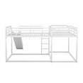 thumbnail image 4 of Bellemave Quad Bunk Beds with Slide, Metal Full and Twin Corner Bunk Beds for 4, Heavy-Duty L-Shape Floor Bunk Bed for Teens Bedroom（White）, 4 of 12