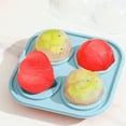 thumbnail image 2 of Beautynvta Plastic Ice Tray Mold, 4 Cavity Ice Freezer Mold with Removable Lid, Sphere Rose Heart Shaped Ice Molds for Whiskey, Cocktails, 2 of 8