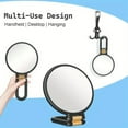 thumbnail image 4 of Goxteam Magnifying Mirror With Handle, Double Side Handheld Mirror With 1x 30x Magnification & Adjustable Handle/Stand, Hand Held Foldable Travel Mirror For Makeup, Black, 4 of 7