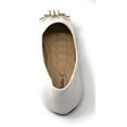 thumbnail image 5 of Victoria K Women's Dot Cut Out Front With Embossed Bow Ballerina Flats, 5 of 5