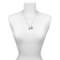 thumbnail image 3 of Delight Jewelry Silvertone Caduceus - LVN Silvertone Script Initial Disc - B - Charm Necklace, 20"+3", 3 of 4