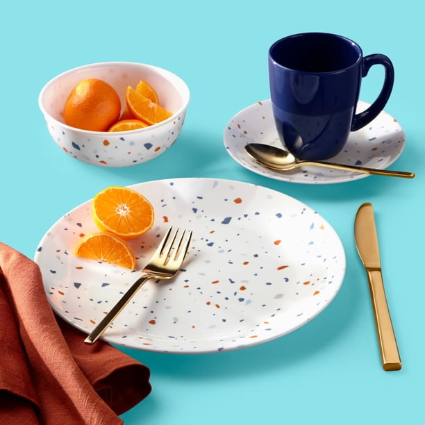 Corelle Signature Terrazzo 16 Piece Dinnerware Set - Walmart
