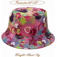 thumbnail image 4 of Sombrero de pescador reversible ZHAOCHENG Estampado unisex pintura roja, 4 of 4