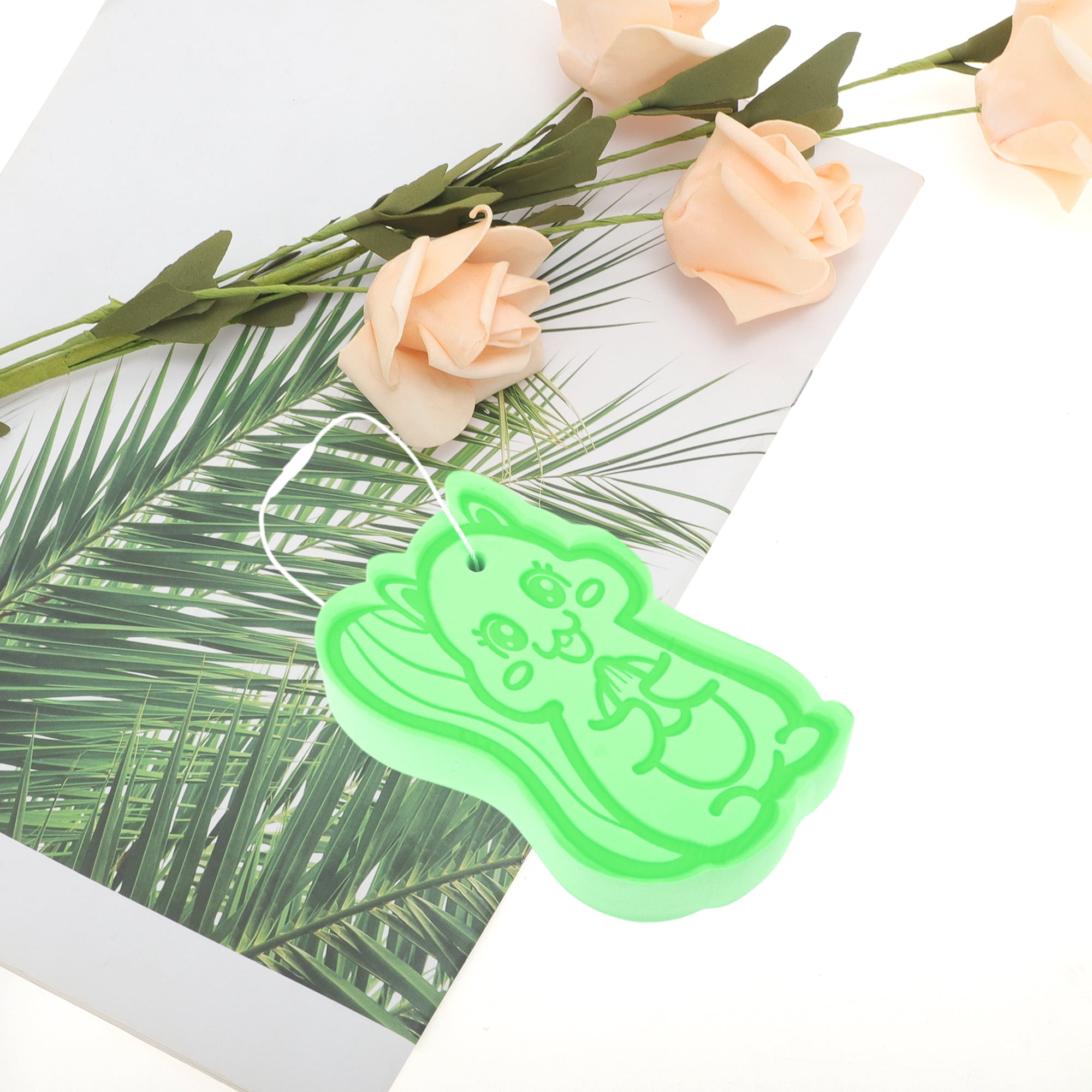 Unique Bargains Cartoon Bath Brush Body Scrubber Green