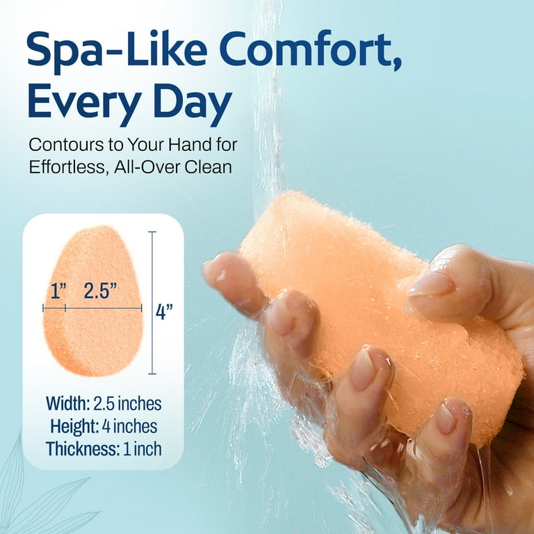 HartFelt Gentle Exfoliating Facial Sponges Gift Set, Super Soft