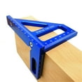 thumbnail image 3 of Jinsinto Aluminum Alloy Square Gauge 45/90 Degree Angle 3D T Ruler Woodworking Measuring Tool Blue, 3 of 5