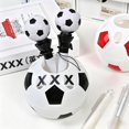 thumbnail image 3 of Pencil Dispenser for Classroom, Football Shaped Pen Holder With Multiple Holes for Inserting Pens, Multifunctional And Large Capacity Student Desktop Organizer, Stationery And Ornament Storage Box, 3 of 10