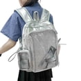thumbnail image 3 of Hzzsbu Ita Bag Clear Backpack Heavy Duty PVC Transparent Backpack Multiple Pockets Bookbag for Concert Work Security Travel Festival, 3 of 7