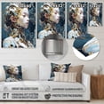 thumbnail image 4 of Designart "Robot with Feminine Grace II" Robot Metal Wall Art, 4 of 5