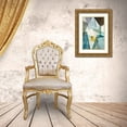 thumbnail image 3 of PI Studio 13x18 Gold Ornate Wood Framed with Double Matting Museum Art Print Titled - Blue Geometric II, 3 of 4