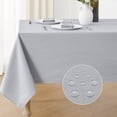 thumbnail image 1 of Mantel rectangular texturizado Veblandy de 152 x 213 cm, color gris claro, 1 of 4