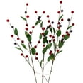 thumbnail image 3 of Northlight Lighted Mixed Berry Pinecone Christmas Spray - 24" - Warm White - Set of 3, 3 of 6