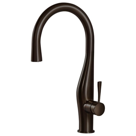 Houzer VISPD-869-OB 17 Faucet Hole Brass Oil Rubbed Bronze Vision Hidden Pull Down Kitchen Faucet