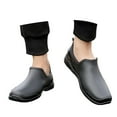 thumbnail image 3 of LIJCC Mens Stylish Short Low Top Rain Boots Ankle Deck Boots Waterproof Anti-Slip Mud Shoes for Garden Outdoor Comfortable Work Fishing Farming Gardening All-Season Rain Shoes, 3 of 8