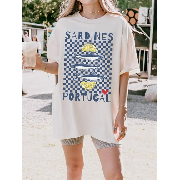 Vintage Portugal Sardines T-Shirt | Ocean Graphic Tee