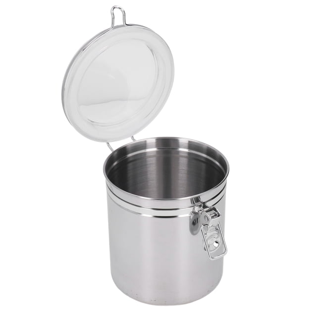Boîte à Café, Récipient Scellé en Acier Inoxydable pour Farine, Pratique et Polyvalent pour Stocker Biscuits, Farine, Thé, Café, Épices