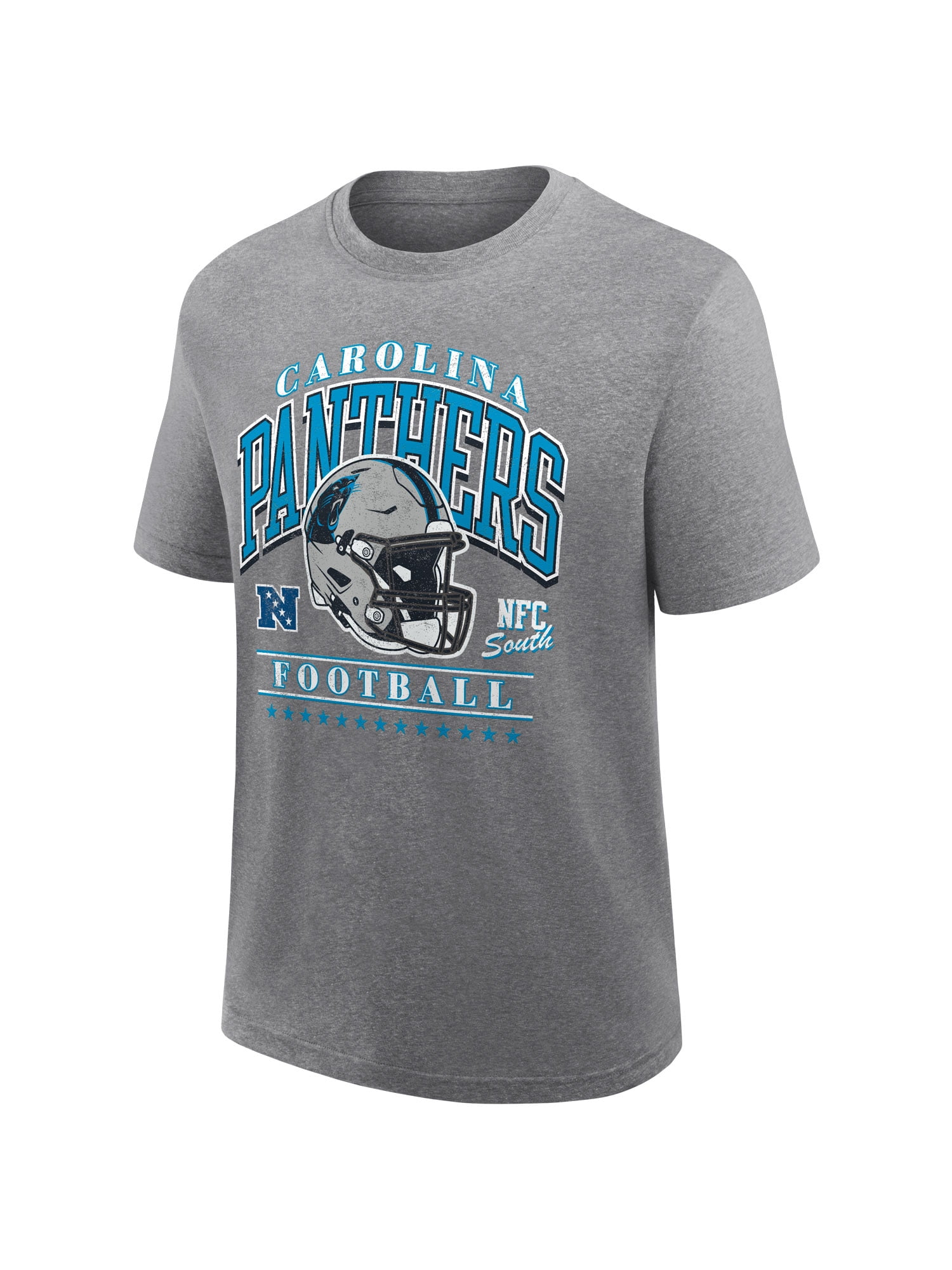 NFL Carolina Panthers Men's Synthetic Charcoal Heather Short Sleeve T-Shirt