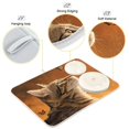 thumbnail image 4 of Dish Drying Mat Kitchen Pad Large Counter Absorbent Dish Mats Drainer Realistic Cute Brown Cat, 4 of 8