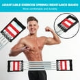 thumbnail image 2 of Plastic Handle 5 Springs Chest Arm Expander Pull Exerciser Equipment Red Black, 2 of 7