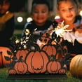 thumbnail image 5 of Leileiiiii Pumpkin Family DIY Decoration Wooden Pumpkin Decoration Health Ornament, 5 of 8