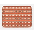 thumbnail image 1 of Ethnic Bath Mat, South American Traditional Ornaments with Llama and Folk Motifs, Plush Bathroom Decor Mat with Non Slip Backing, 29.5" X 17.5", Burnt Sienna Brown, by Ambesonne, 1 of 2