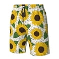 thumbnail image 5 of Naloa Sunflowers Men's Beach Shorts, Surfing shorts, Swim trunks, Quick Dry Swim Trunks for Surfing Beach Fun - X-Large, 5 of 9