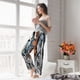 thumbnail image 5 of Balery Four Running Horses Pantalones de pijama para mujer, pijamas ultraligeros, pantalones de estar por casa-XX-Large, 5 of 6