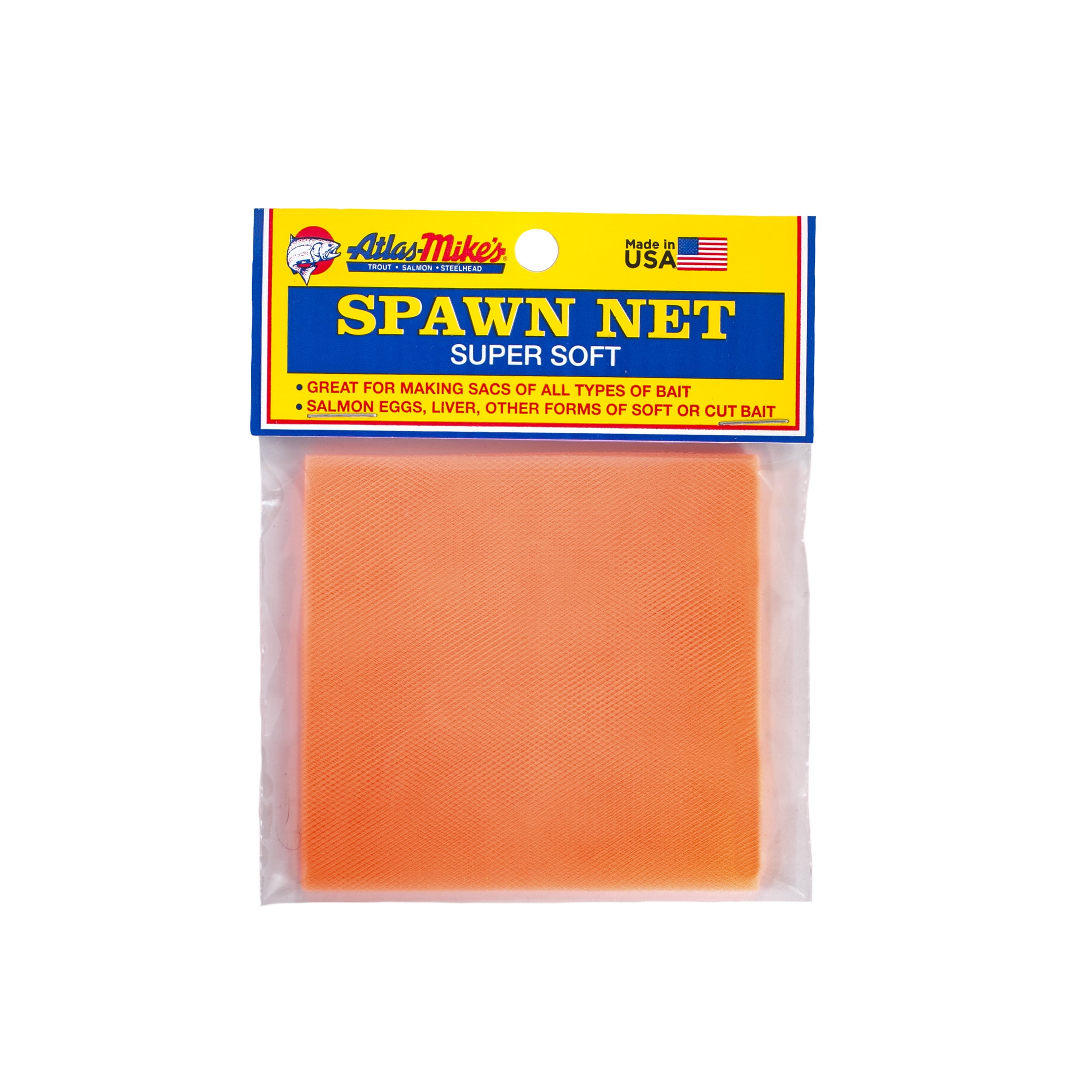 PEACH ATLAS MIKE'S SUPER SOFT SPAWN NETTING 3 in SQUARES **NEW** x 3 in 