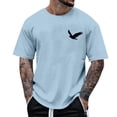 thumbnail image 2 of T Shirts for Men 2026 Summer Casual Short Sleeve Crewneck Flying Bird Graphic Tees Streetwear, 2 of 6