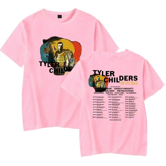Tyler Childers Merch On The Road 2025 Tour T-shirt Unisex Stylish Round Neck Short Sleeve Top