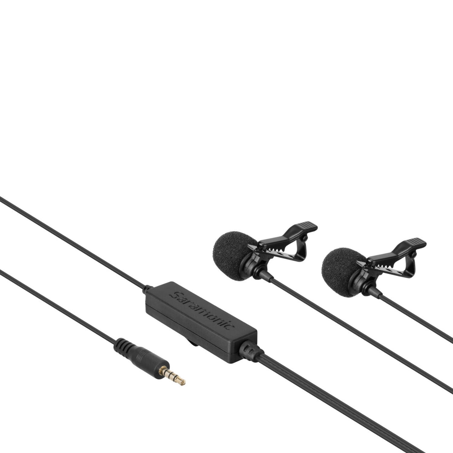 Saramonic LavMicro2M 2-Person Omni Lavalier Mic with 3.5mm TRS/TRRS Output for Cameras, Mobile Devices & More